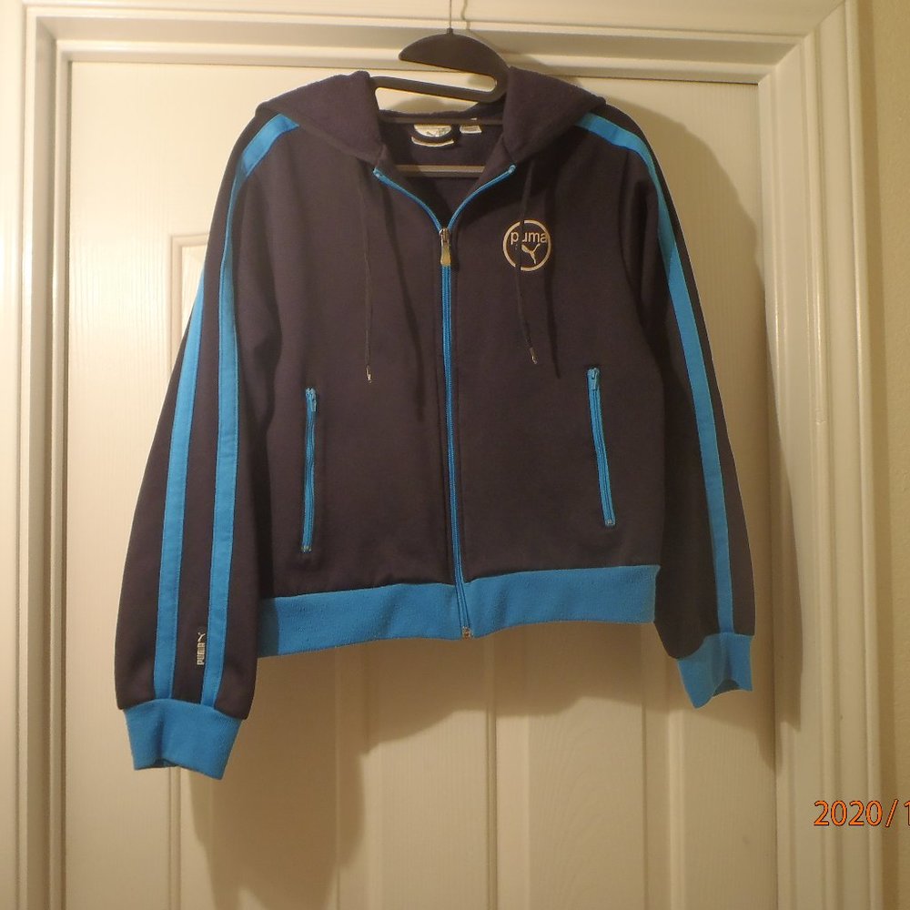 Classic Navy & Turquoise Puma Hoodie